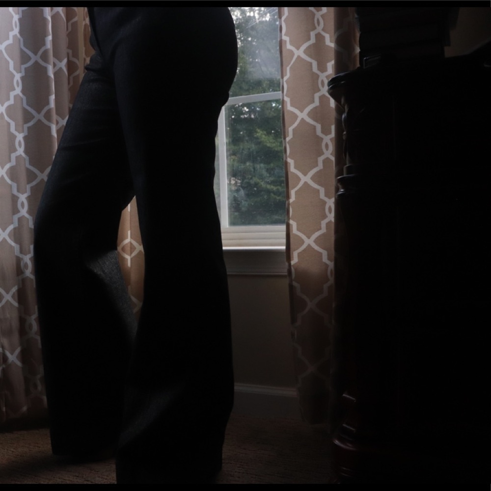 Shiny sheer dress pants